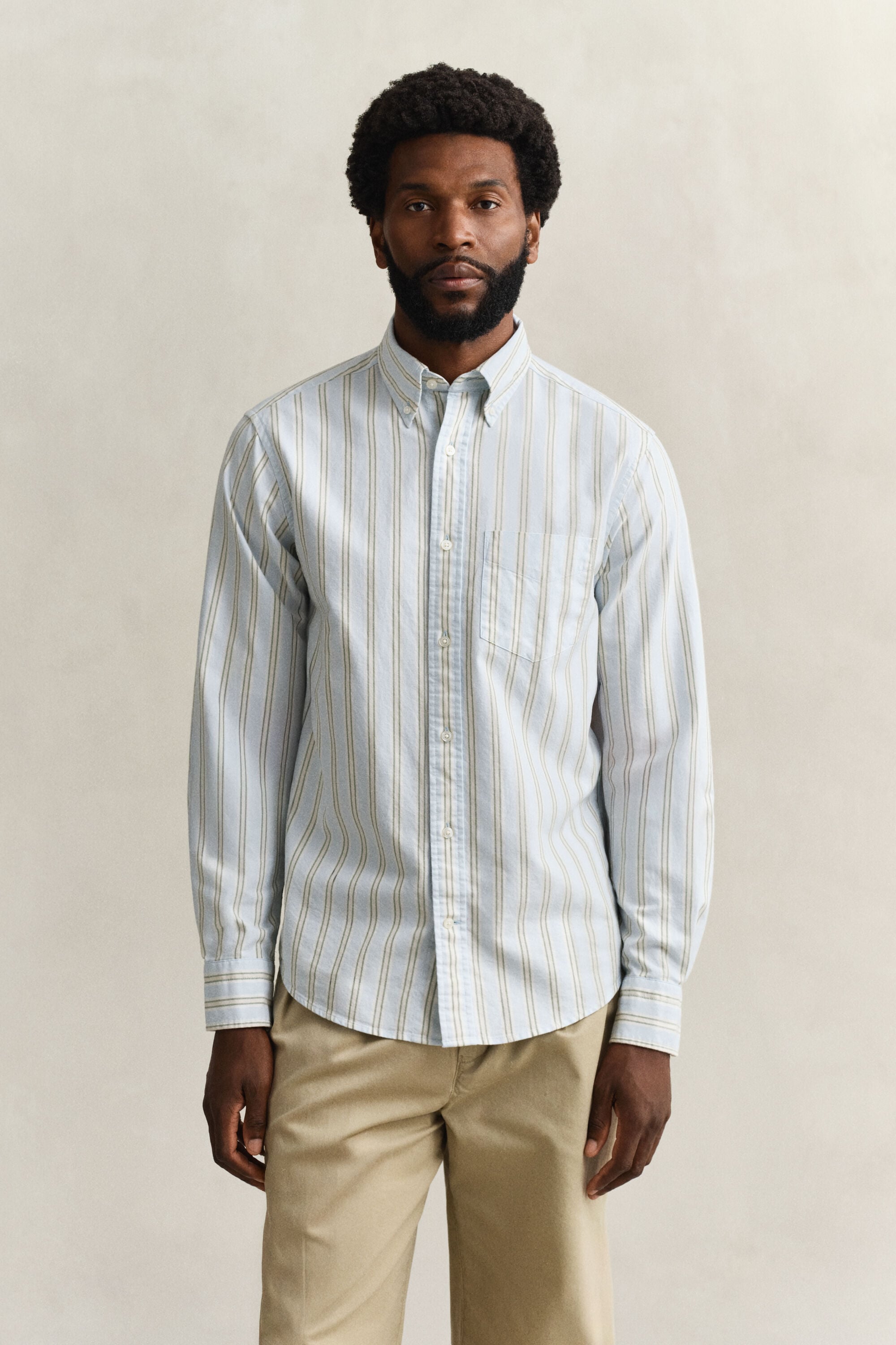 Camisa Oxford Archive às riscas
