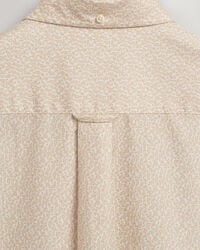 Camisa Oxford com padr&atilde;o paisley pequeno regular fit