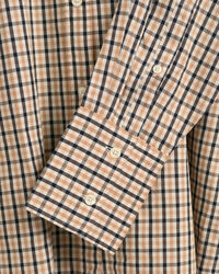 Camisa em padr&atilde;o xadrez oversized