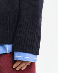 Camisola de gola alta em caxemira