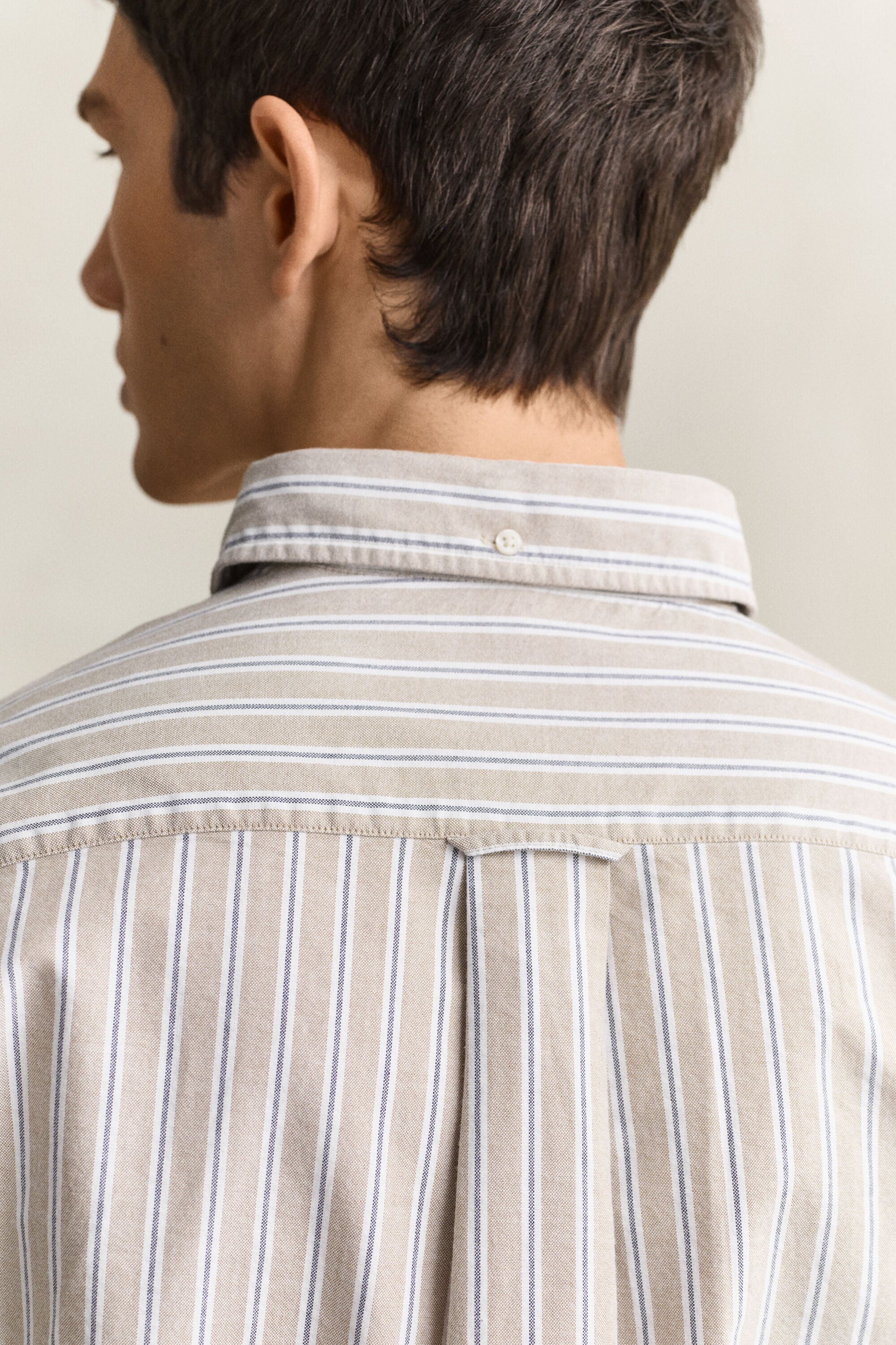 Camisa Oxford às riscas Classic