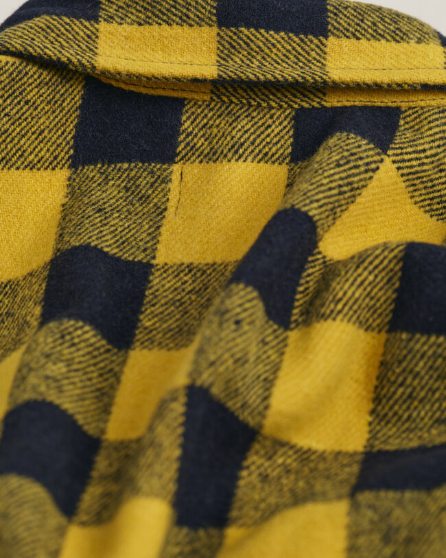 Sobrecamisa Buffalo em mistura de l&atilde;