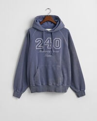 Sweatshirt com capuz e lavagem vintage