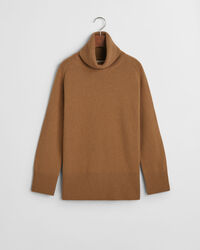 Camisola de gola alta Herringbone Detail