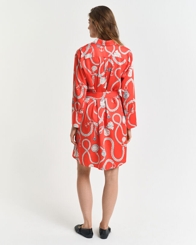 Vestido-camisa Sailing Print