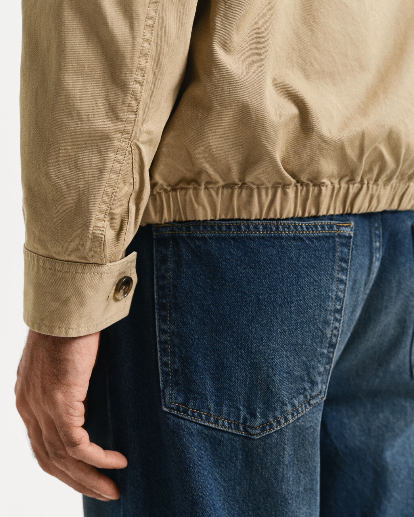 Casaco Windcheater em algod&atilde;o