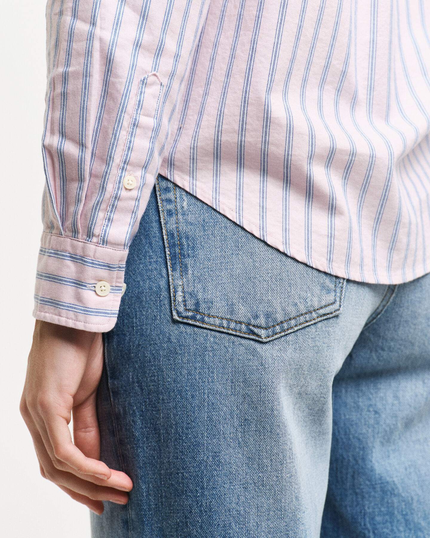 Camisa Oxford Archive &agrave;s riscas regular fit