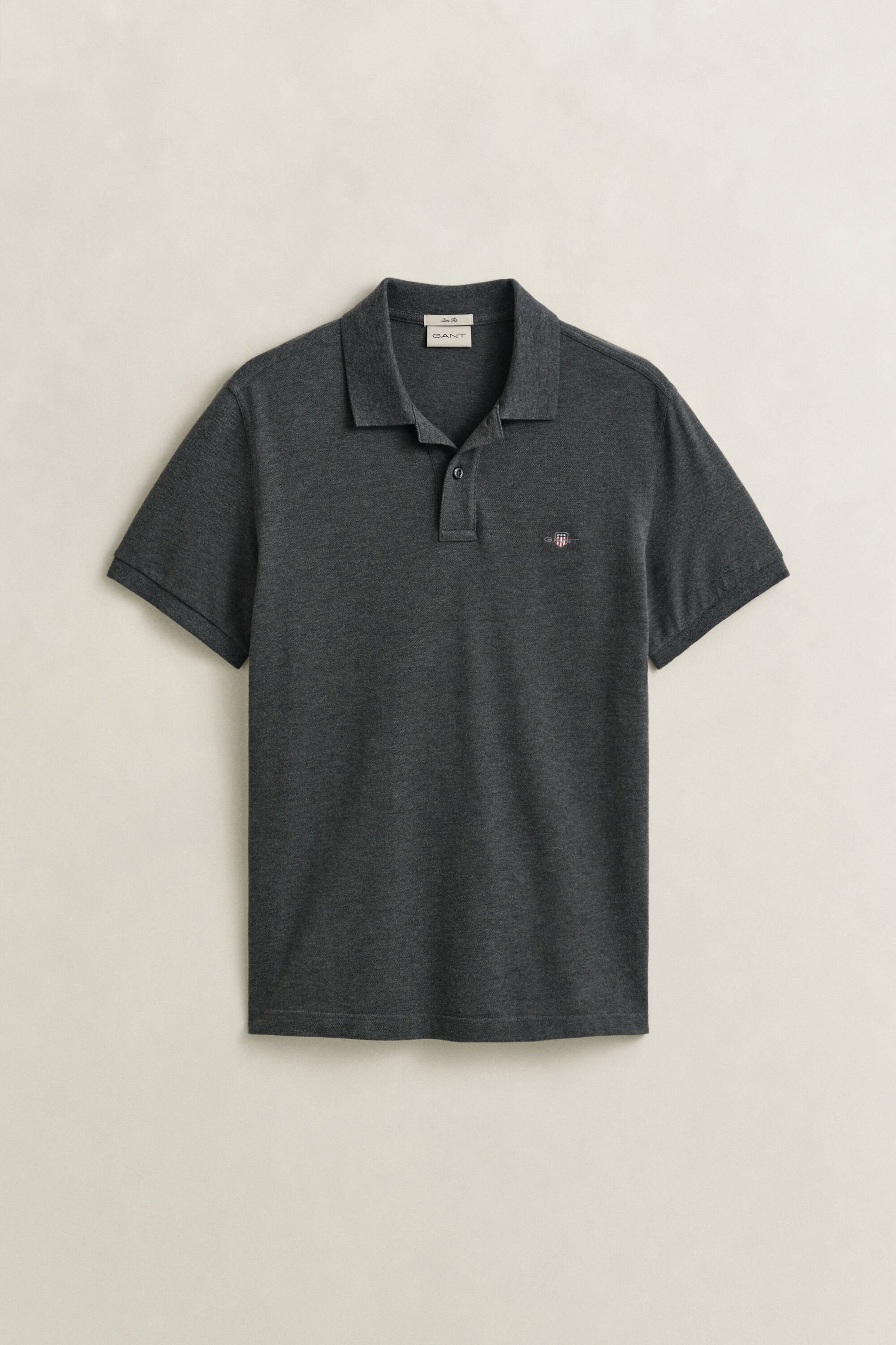Polo em algodão piqué Shield slim fit