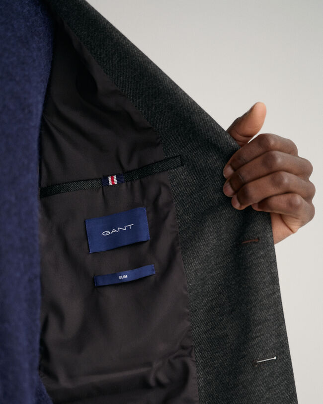 Blazer de fato em jersey