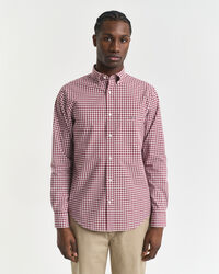 Camisa em popelina gingham Classic regular fit