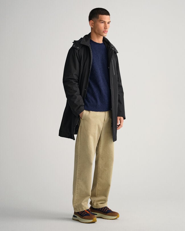 Gabardina acolchoada