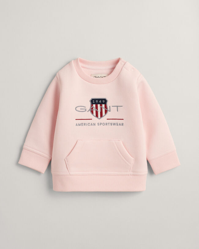 Sweatshirt com decote redondo Archive Shield Baby