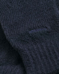 Luvas em malha canelada mista suave