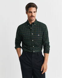 Camisa em popelina com padrão de xadrez Classic regular fit