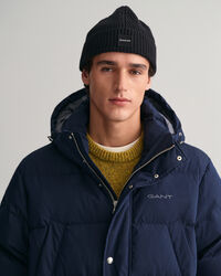 Blusão de penas comprido Alta