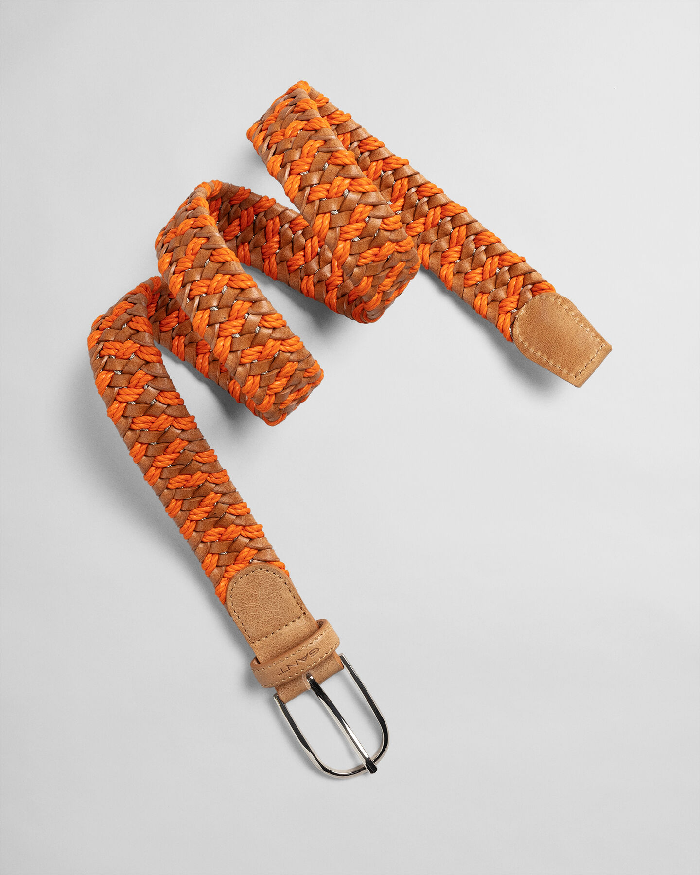 Cinto entrançado em pele Rope