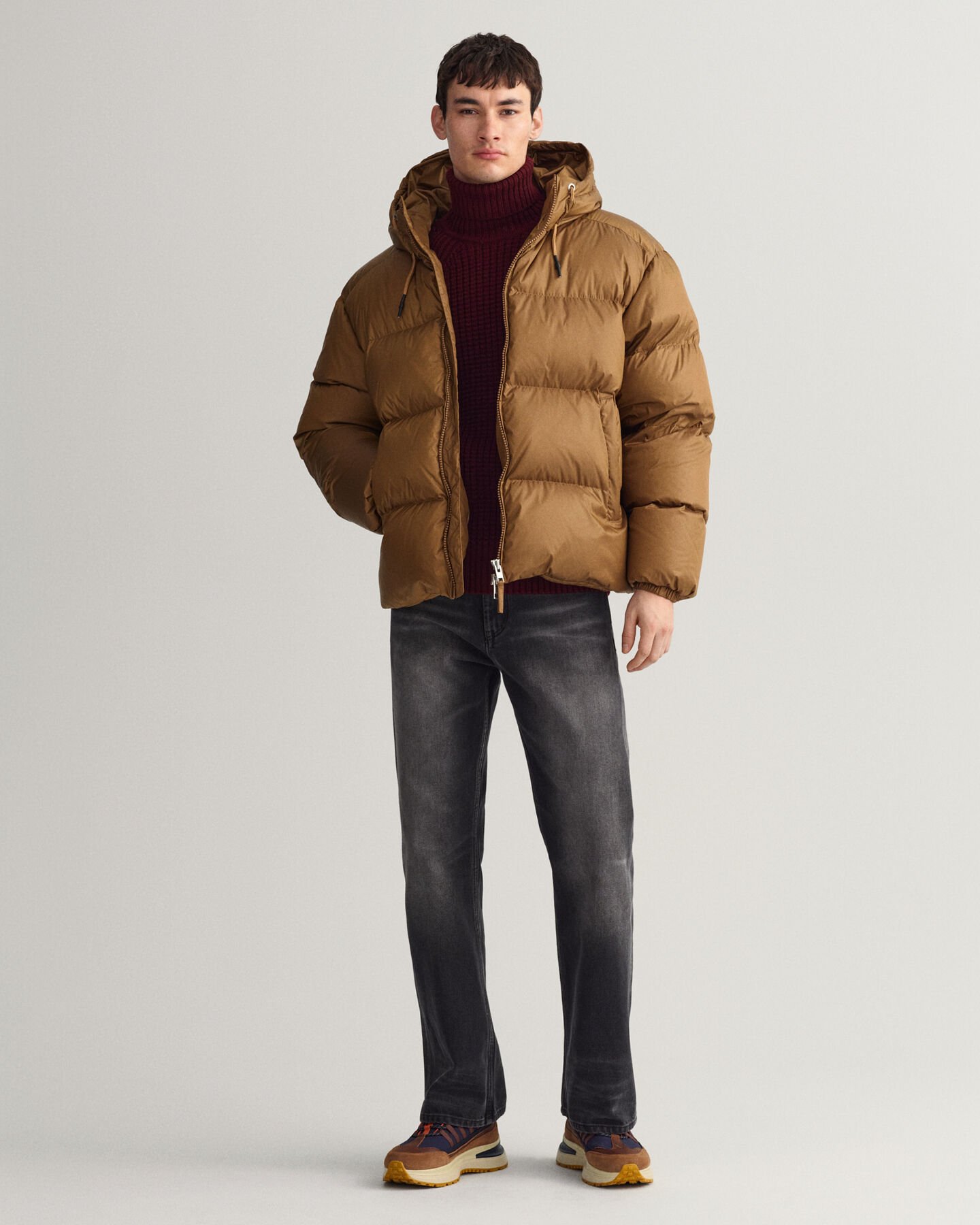 Blusão brilhante Puffer