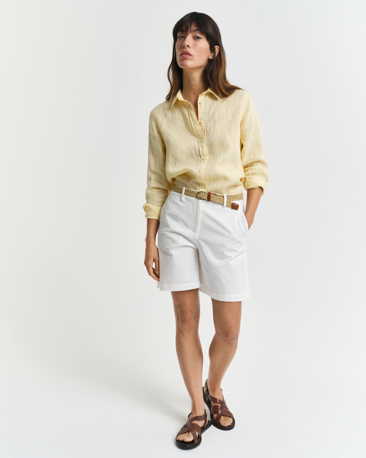 Camisa de linho regular fit