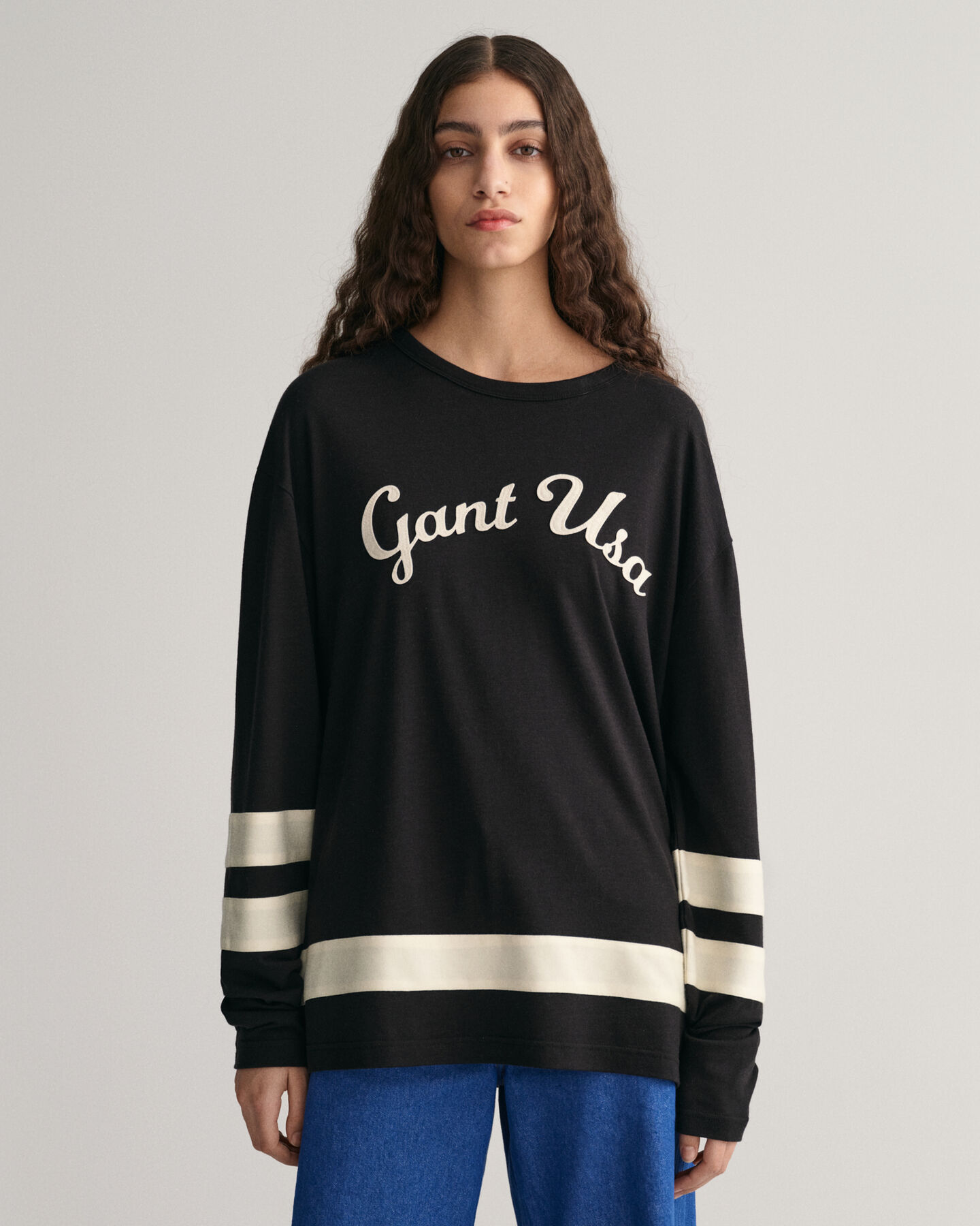 T-shirt de manga comprida Script Graphic