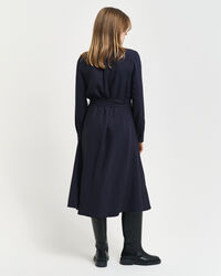 Vestido-camisa com bolsos