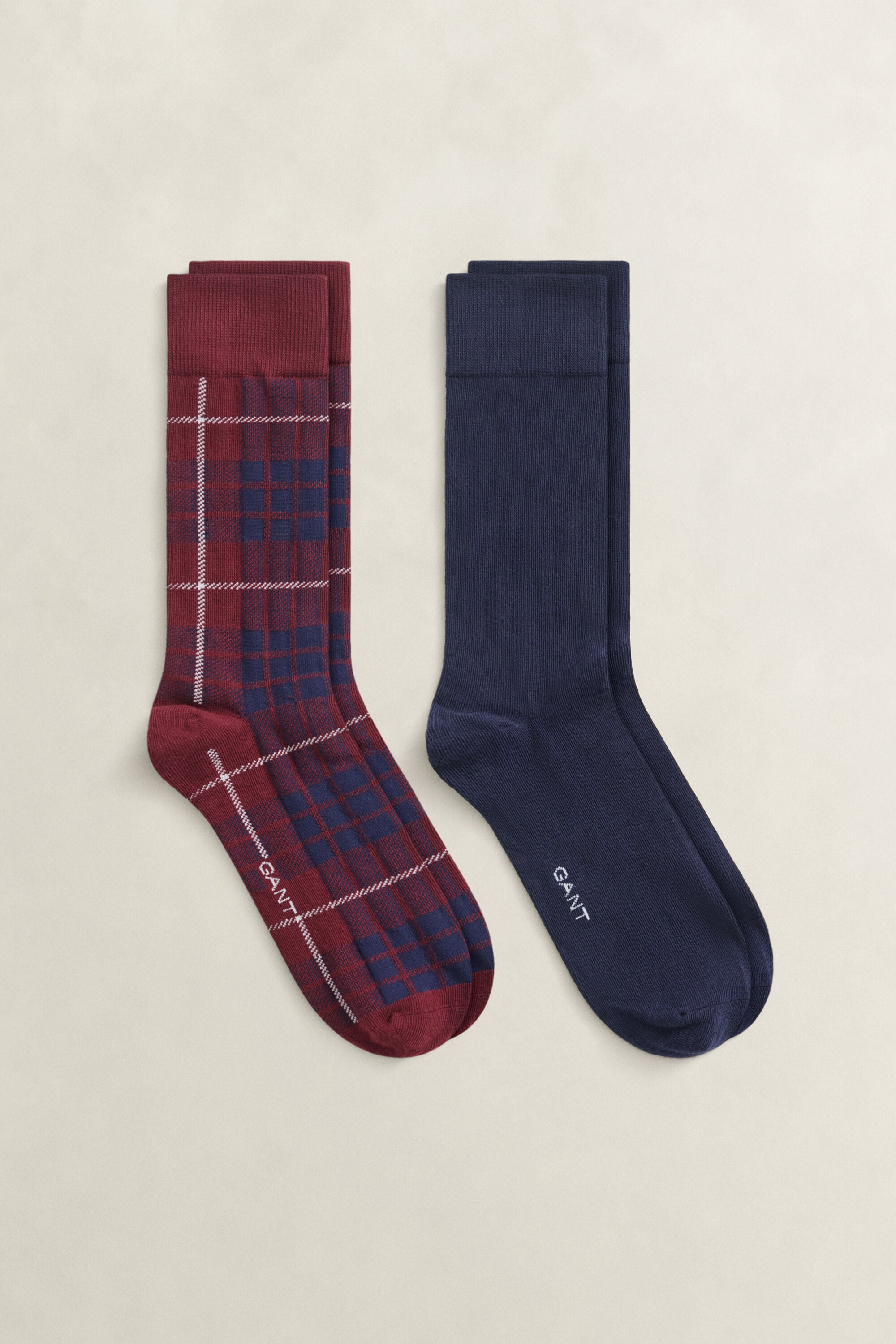 Caixa de presente com pack de 2 pares de meias Tartan