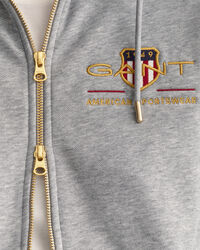 Sweatshirt com capuz e fecho de correr Archive Shield