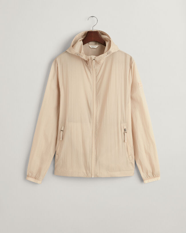 Casaco Windbreaker leve compactável