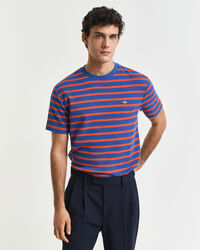 T-shirt às riscas Waffle