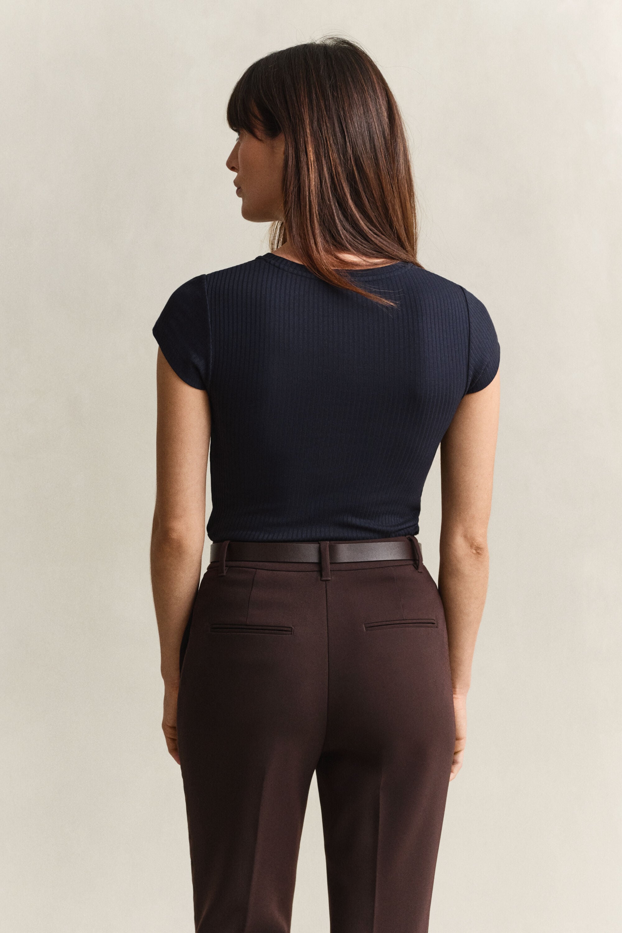 T-shirt canelada slim