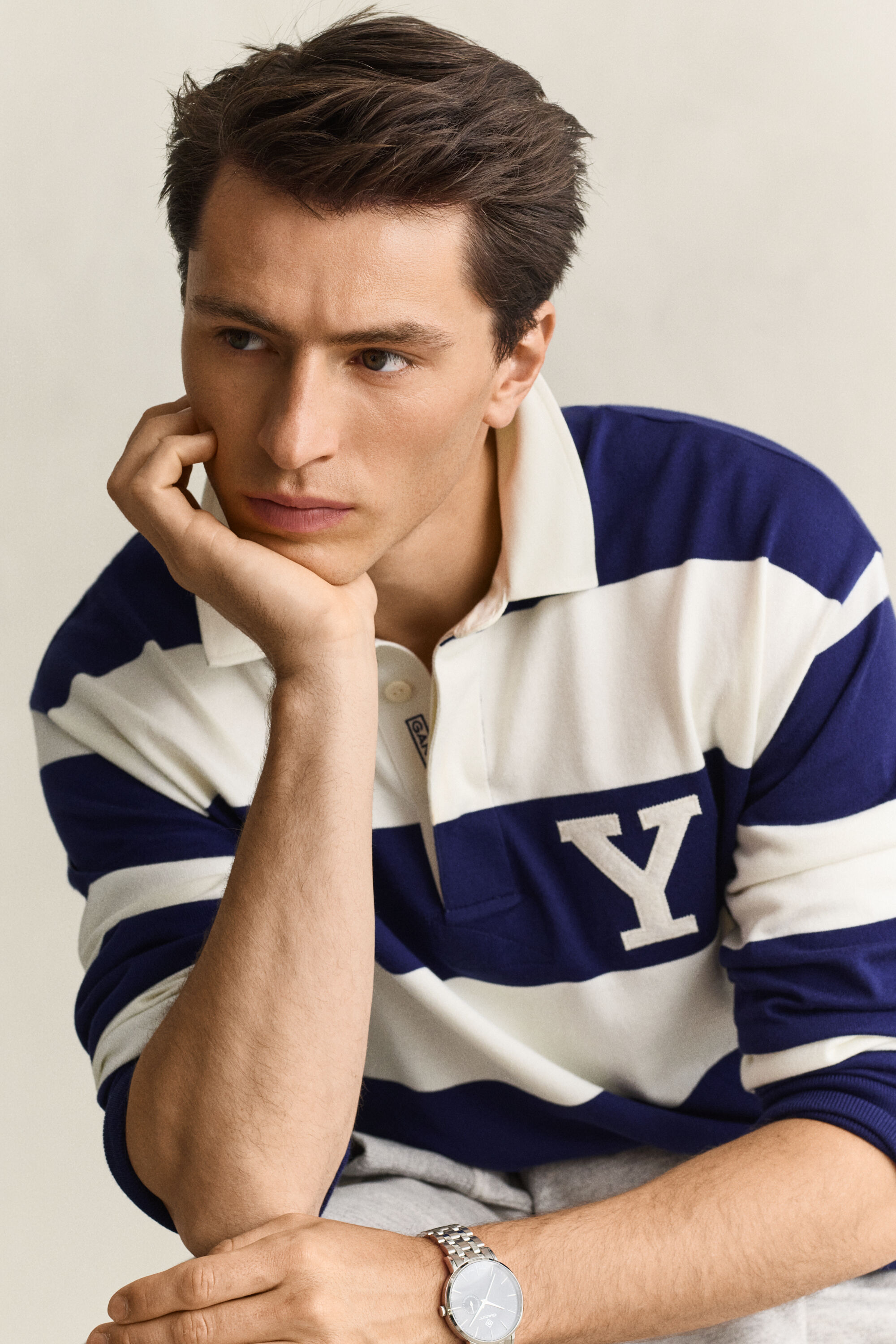 Heavy Rugger às riscas Gant x Yale