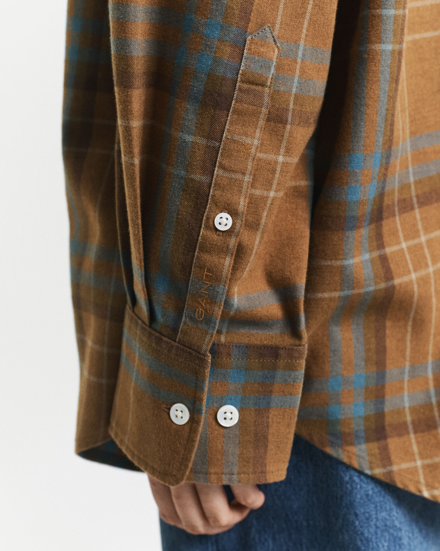 Camisa com padrão axadrezado oversized