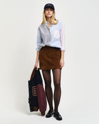 Saia em pele de camurça