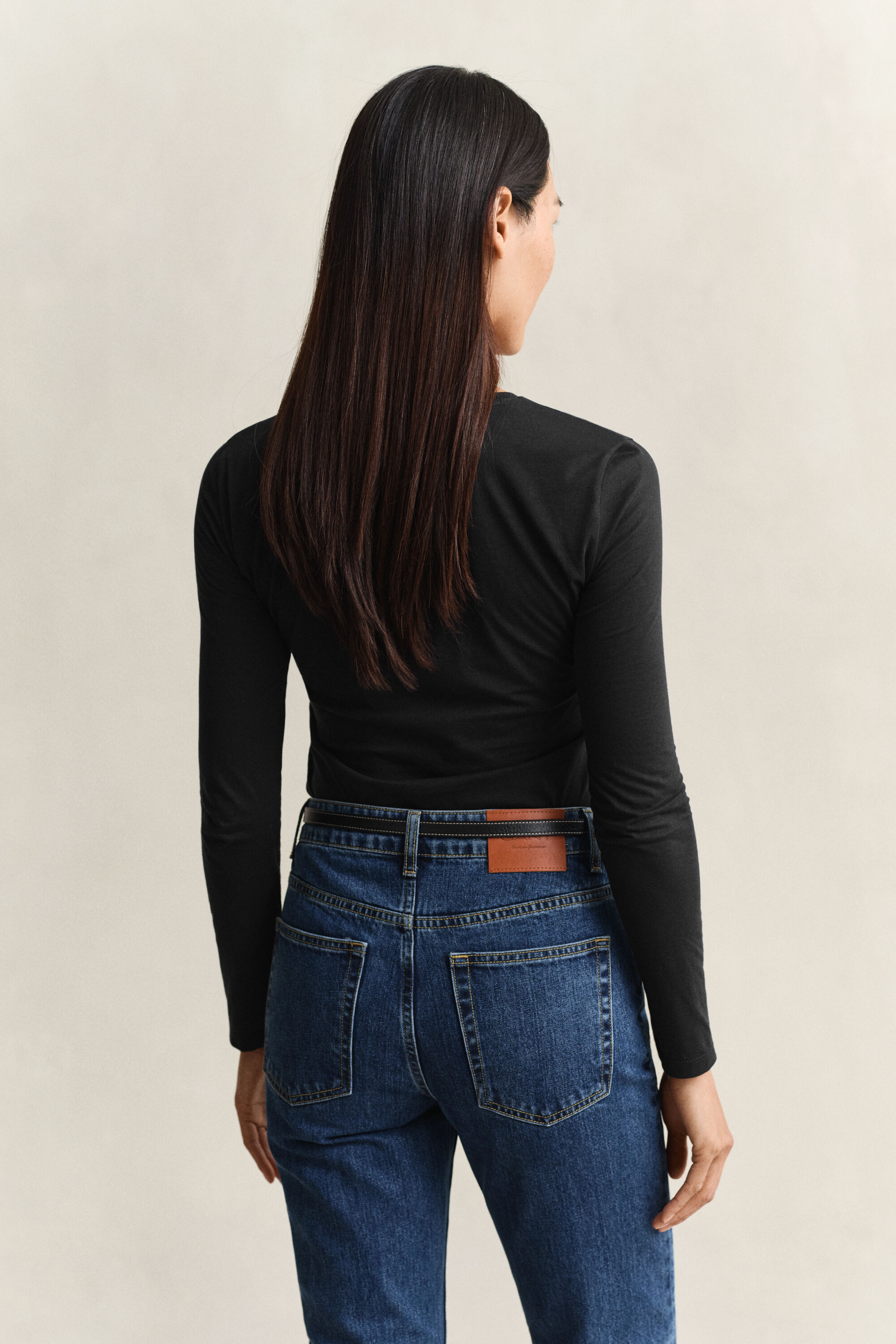 Camisola de manga comprida em algodão