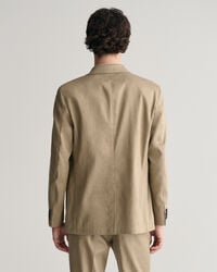 Blazer de fato em linho e algodão