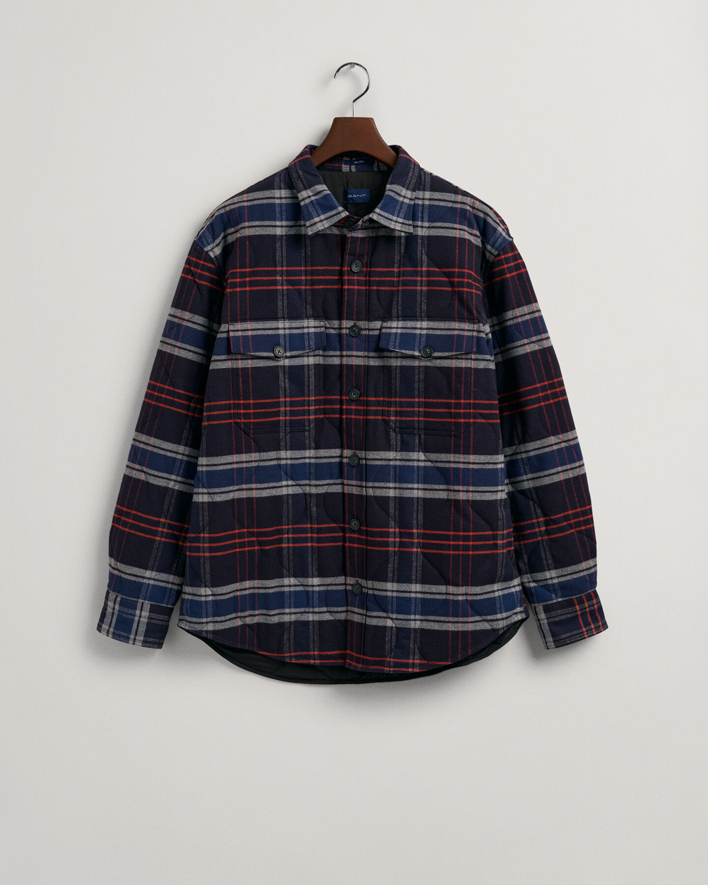 Sobrecamisa em flanela acolchoada