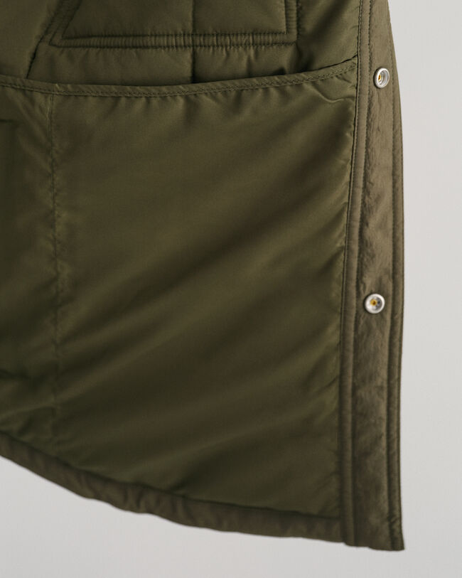 Casaco-camisa acolchoado