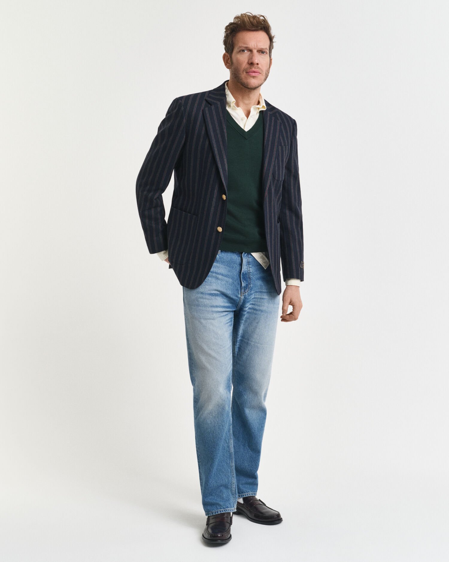 Pulover sem mangas em algodão clássico