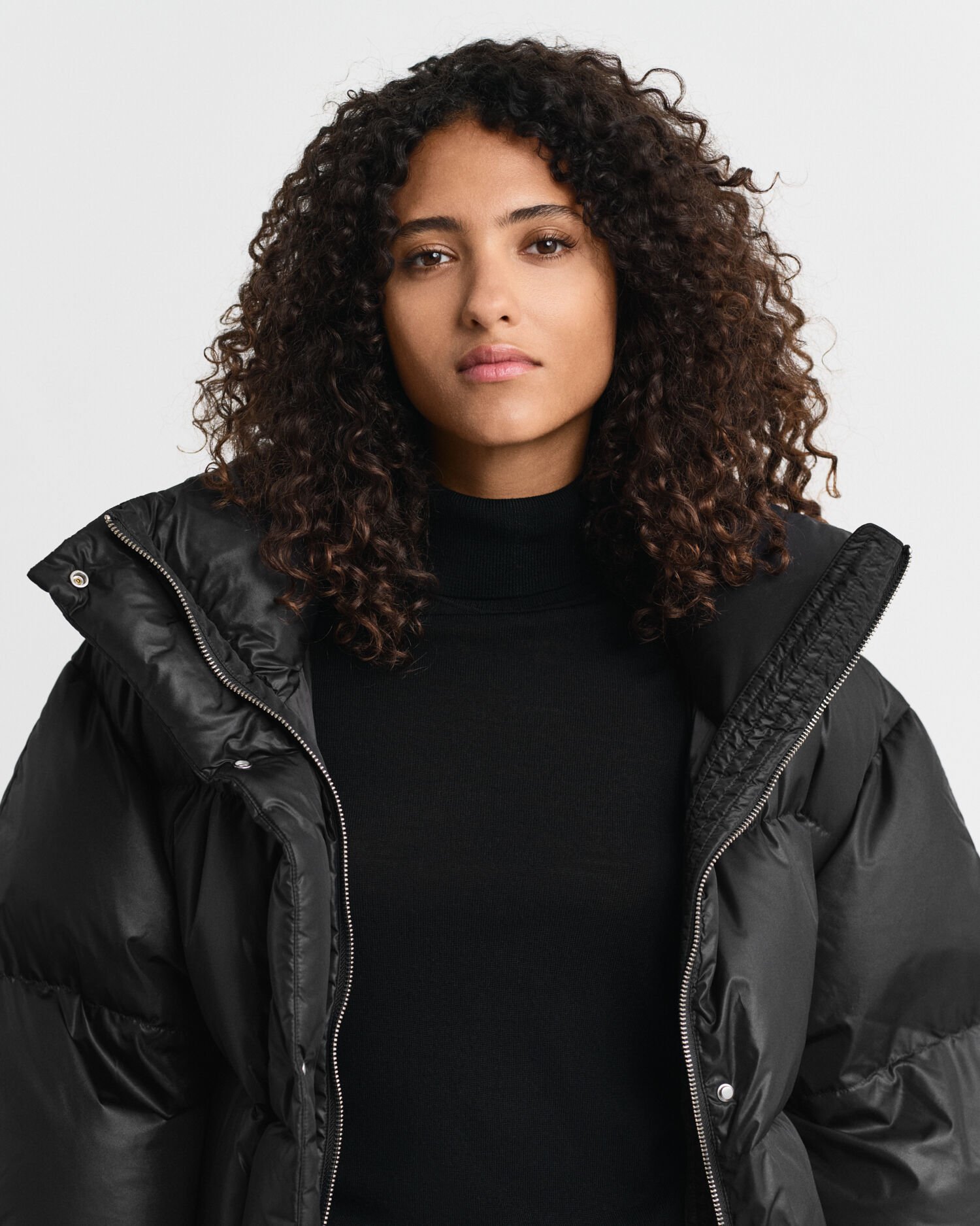 Blusão de penas relaxed fit