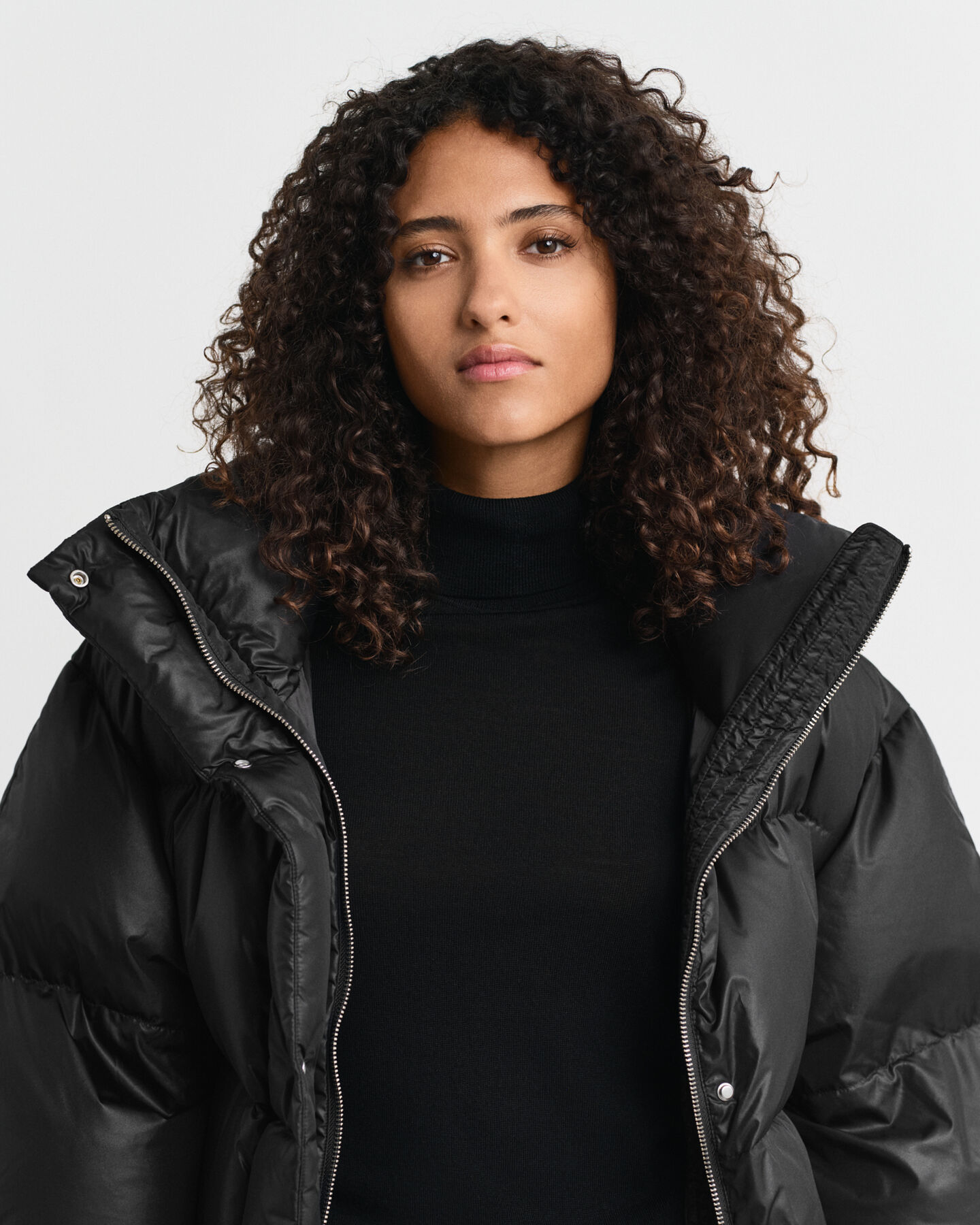 Blusão de penas relaxed fit