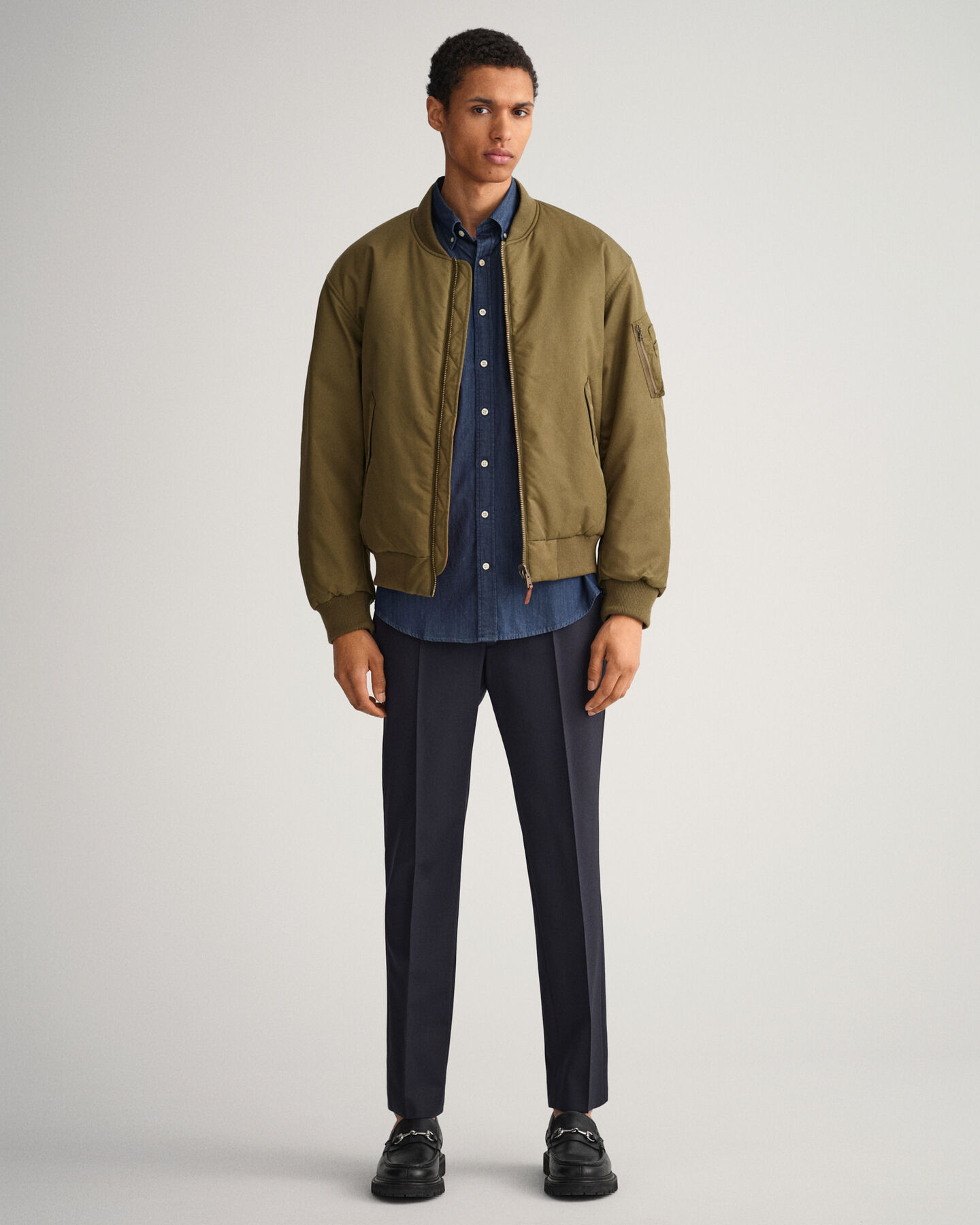 Camisa &iacute;ndigo slim fit