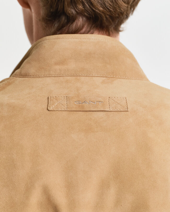 Casaco Harrington em camurça