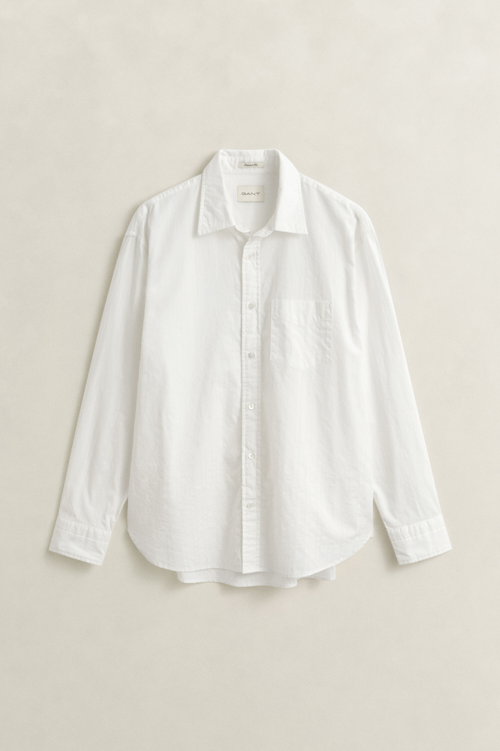 Camisa às riscas Dobby relaxed fit