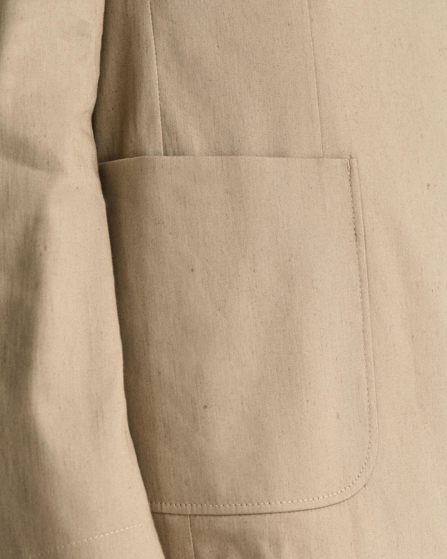 Blazer de fato em linho e algodão