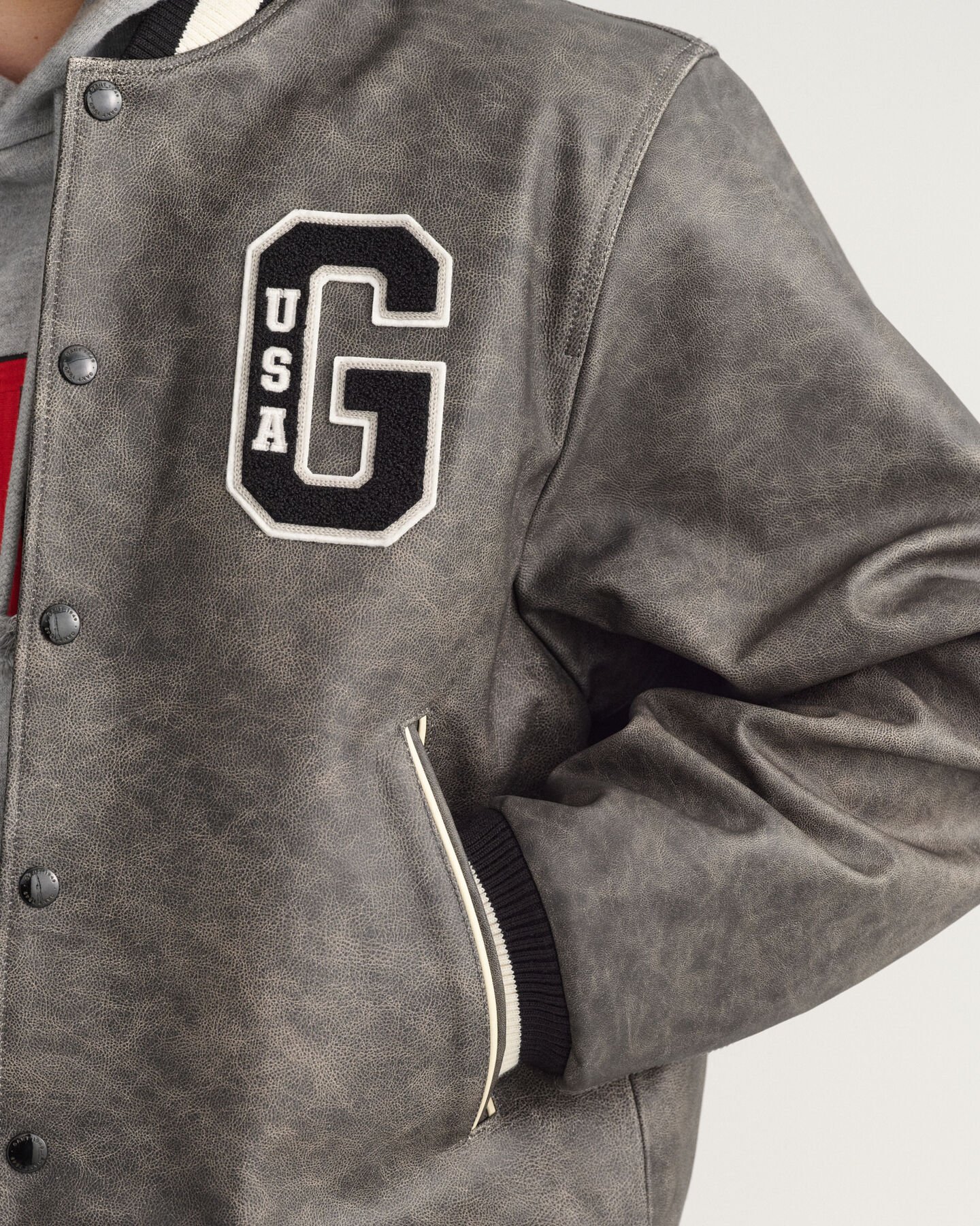 GANT Varsity Jacket em pele