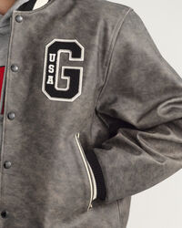 GANT Varsity Jacket em pele