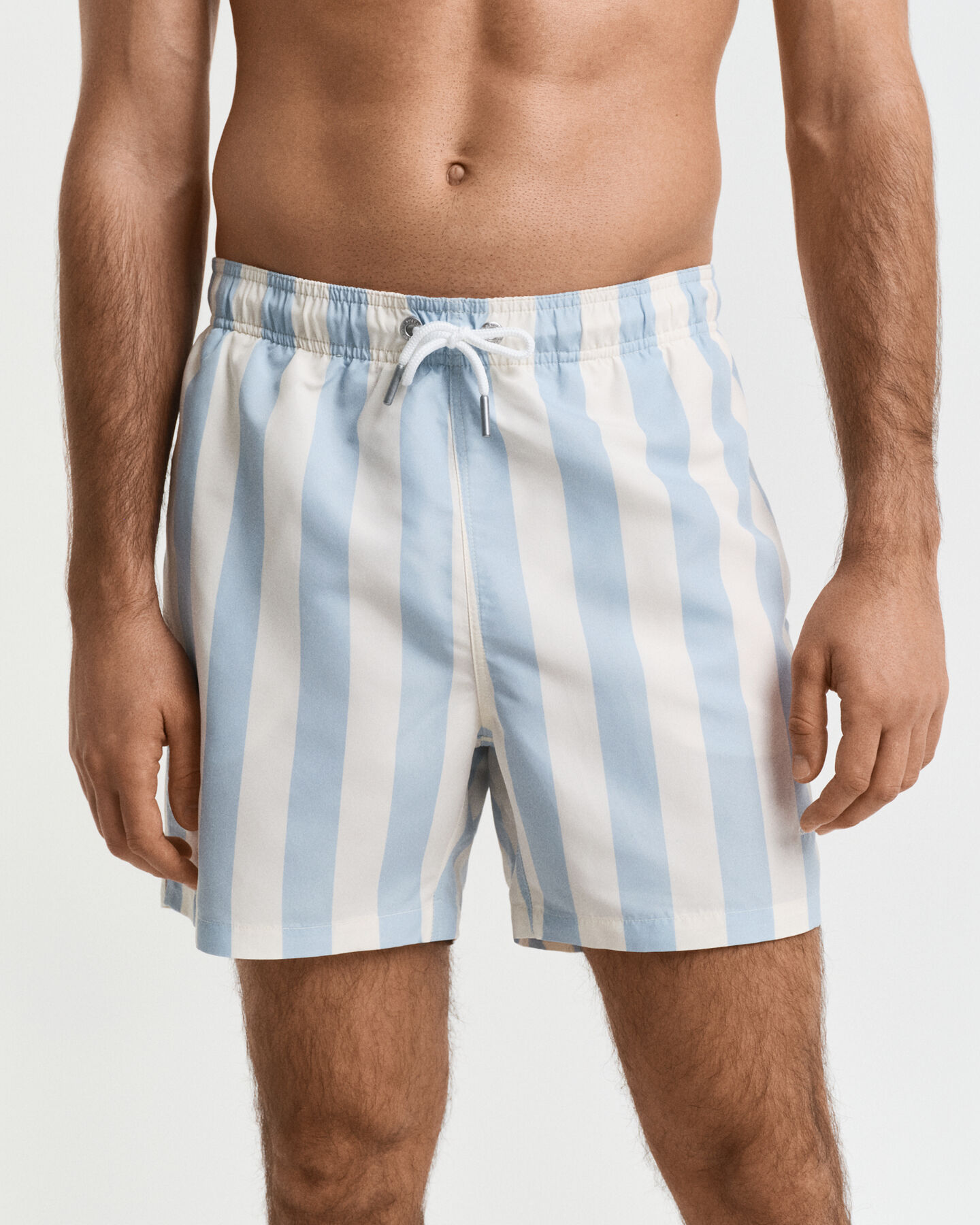 Calções de banho às riscas em bloco