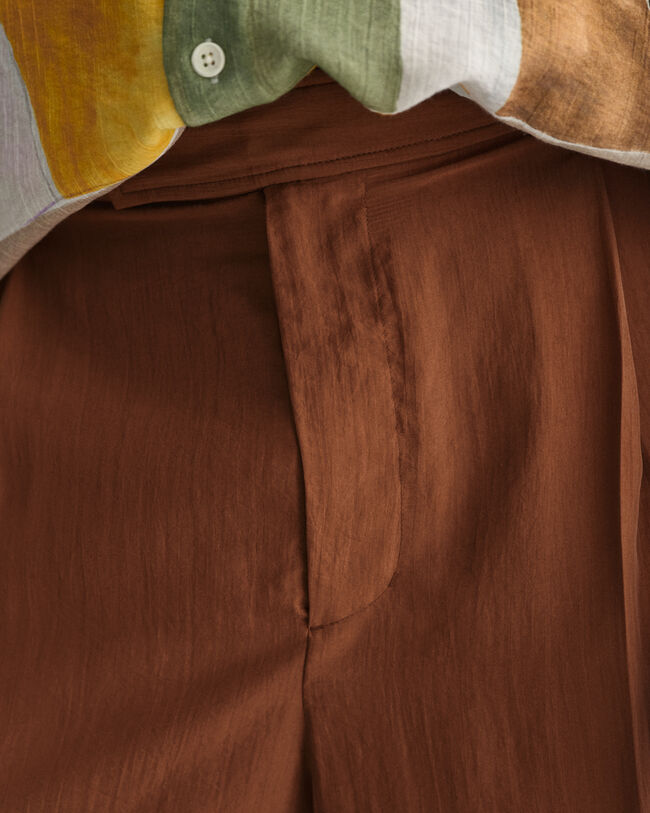 Cal&ccedil;as de fato em seda relaxed fit