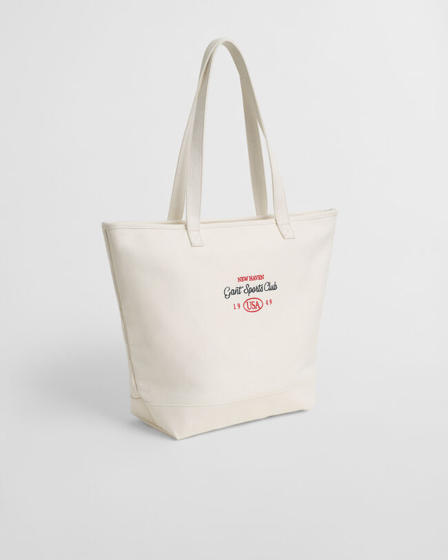 Mala tote em lona de algodão