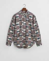 Camisa com patchwork Remake relaxed fit