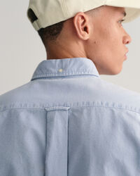 Camisa em algod&atilde;o Oxford escovado regular fit